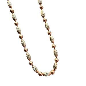 Sterling Silver Two Toned Ankle Bracelet